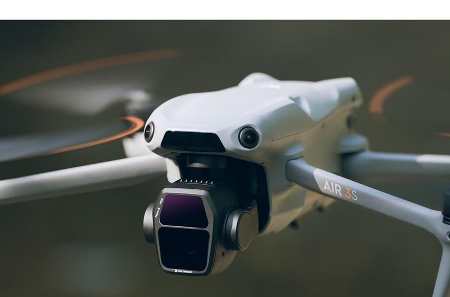 Filtry přímo na kameru dronu