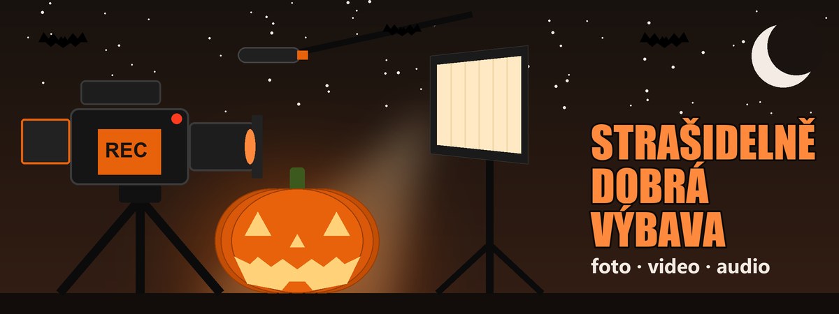 Halloween v oranžové: strašidelně dobrá výbava pro foto, video i audio