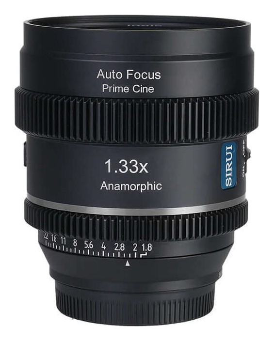 Sirui 20 mm T1,8 1,33× S35 AF anamorfní (Nikon Z, neutrální odlesk)