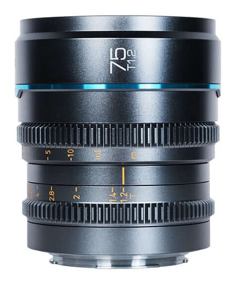 Sirui Nightwalker 75 mm T1,2 S35 manuální cine objektiv (Fujifilm X, kovově šedý)