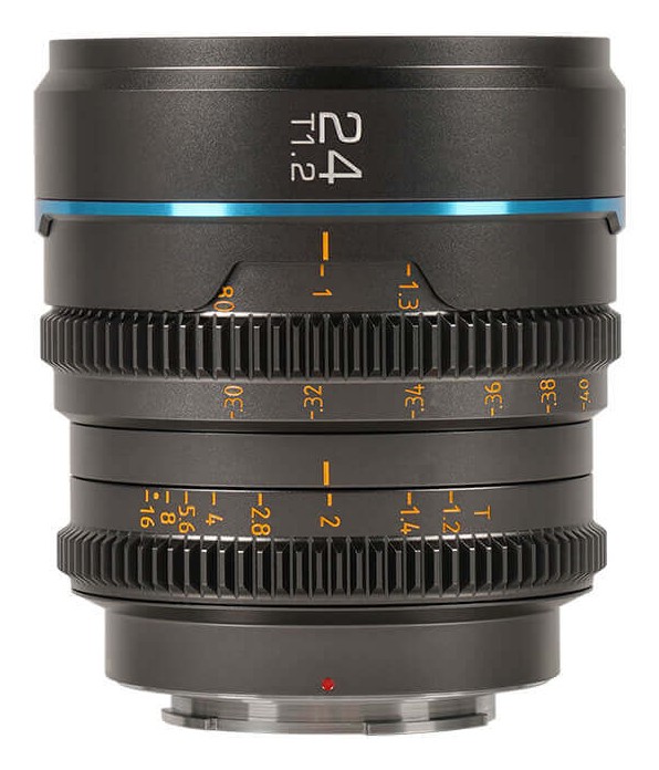 Sirui Nightwalker 24 mm T1,2 S35 manuální cine objektiv (Fujifilm X, kovově šedý)