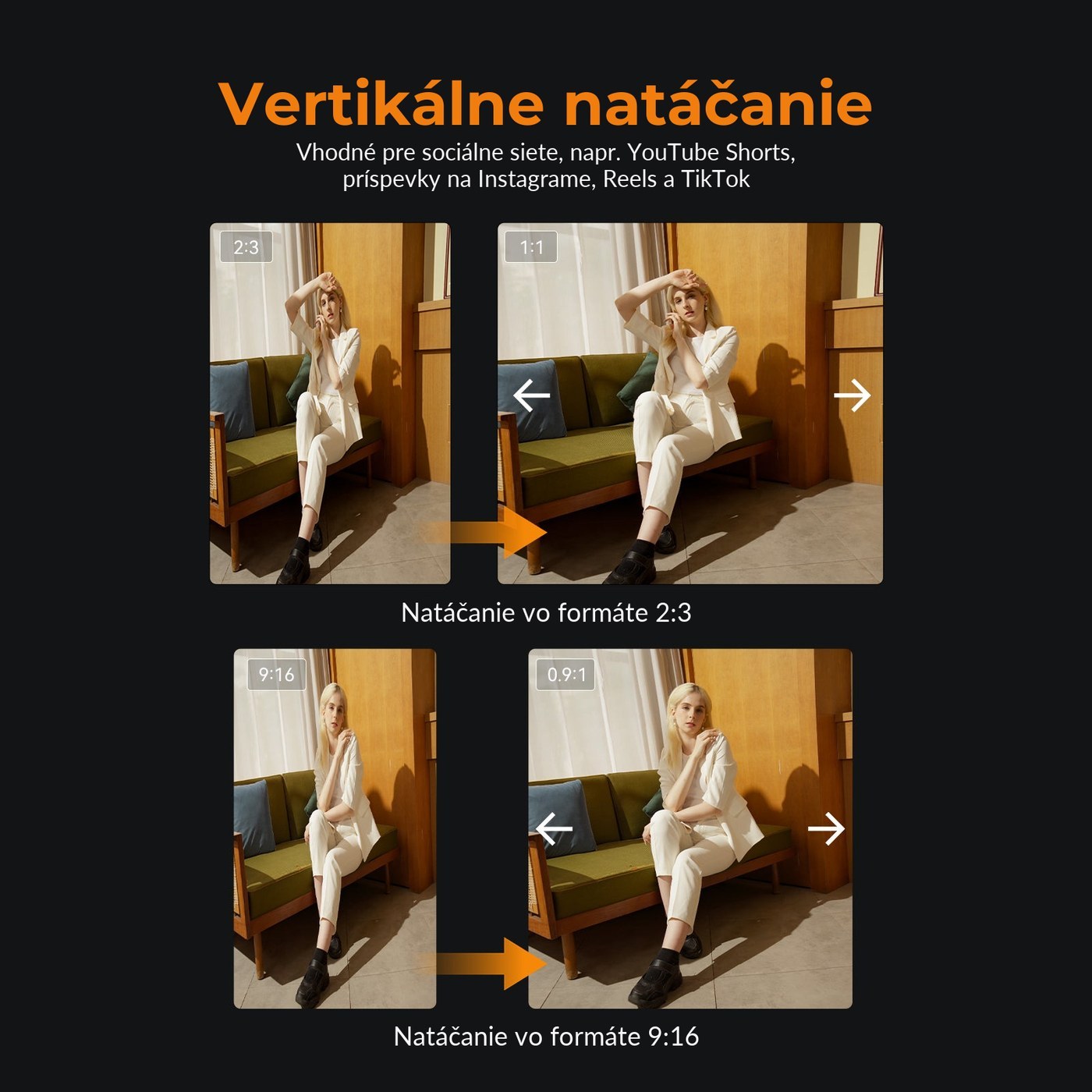 Sirui Saturn V2 35 mm T2,9 1,6× FF anamorfný objektív (Canon RF) – Anamorfný vzhľad aj na výšku
