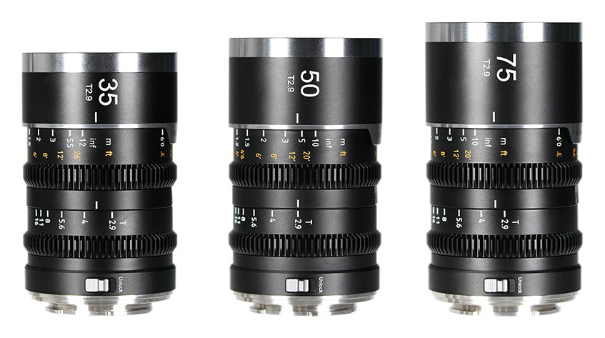 Sirui Saturn V2 T2,9 1,6× FF sada 3 anamorfních objektivů 35/50/75 mm (Nikon Z)