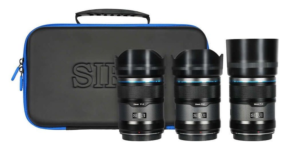 Sirui Sniper 23/33/56mm F1,2 APS-C AF sada 3 objektivů, Sony E, černá