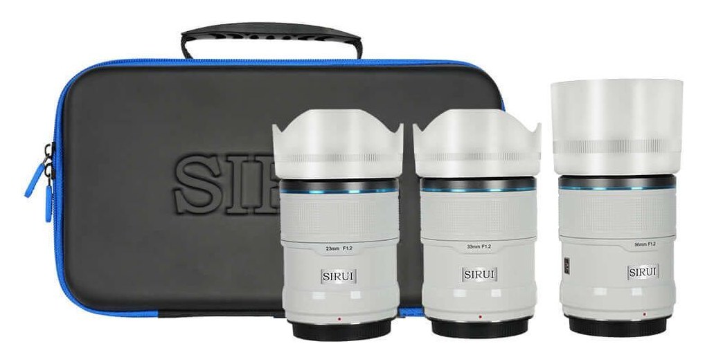 Sirui Sniper 23/33/56mm F1,2 APS-C AF sada 3 objektivů, Fuji X, bílá