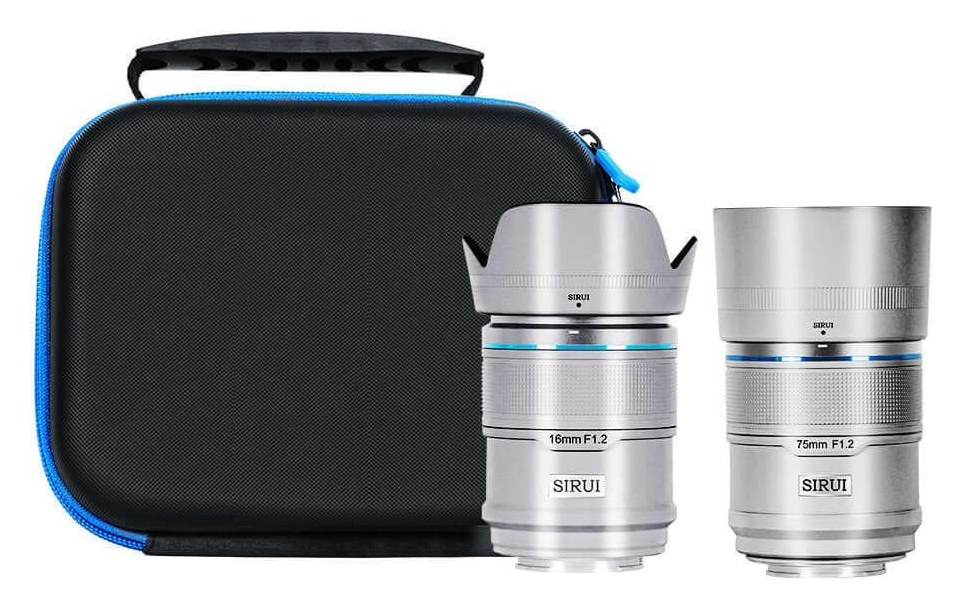 Sirui Sniper 16/75mm F1,2 APS-C AF sada 2 objektivů, Nikon Z, stříbrná