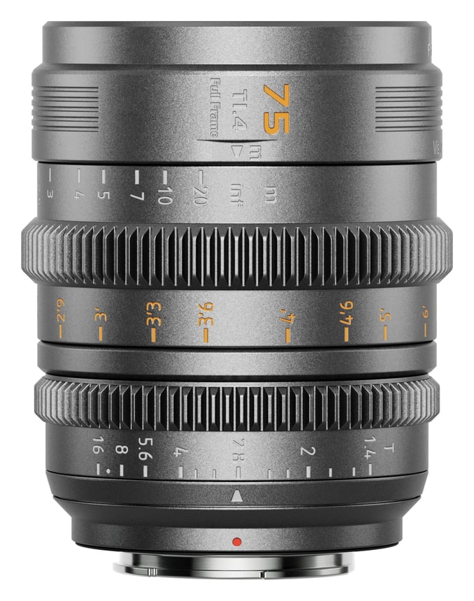 Sirui Vision Prime 75mm T1,4 FF cine objektiv, šedý