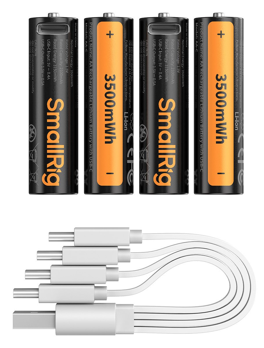 Nabíjecí baterie AA s USB-C, sada 4 kusů