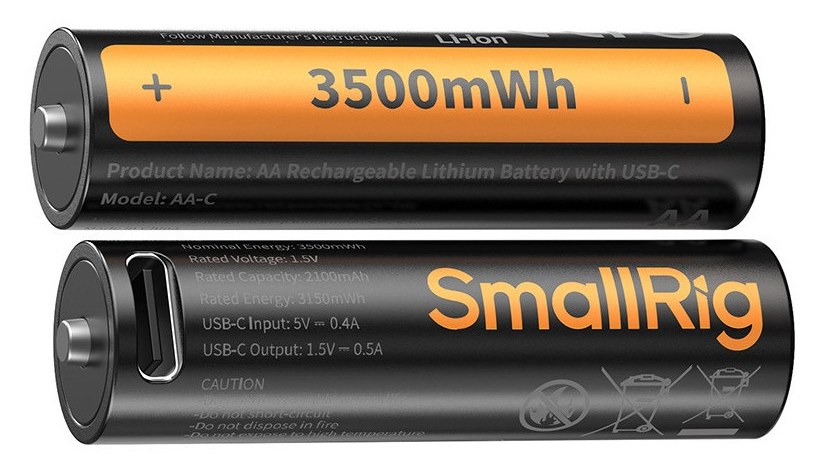 Nabíjecí baterie AA s USB-C, sada 4 kusů
