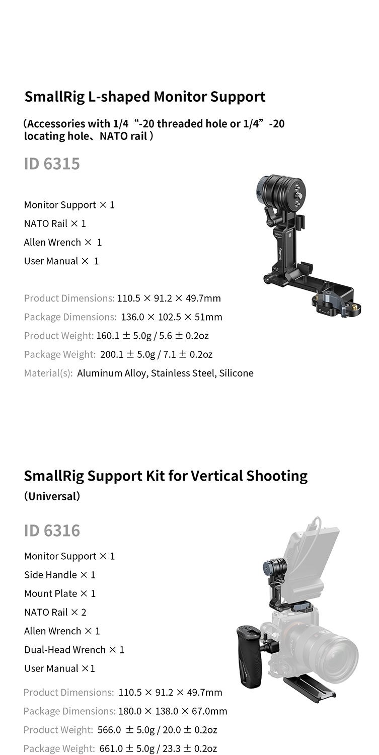 SmallRig vertical shooting ecosystem infographic 10