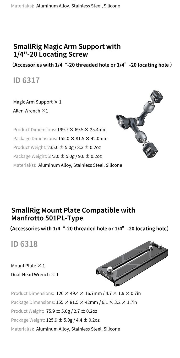 SmallRig vertical shooting ecosystem infographic 11
