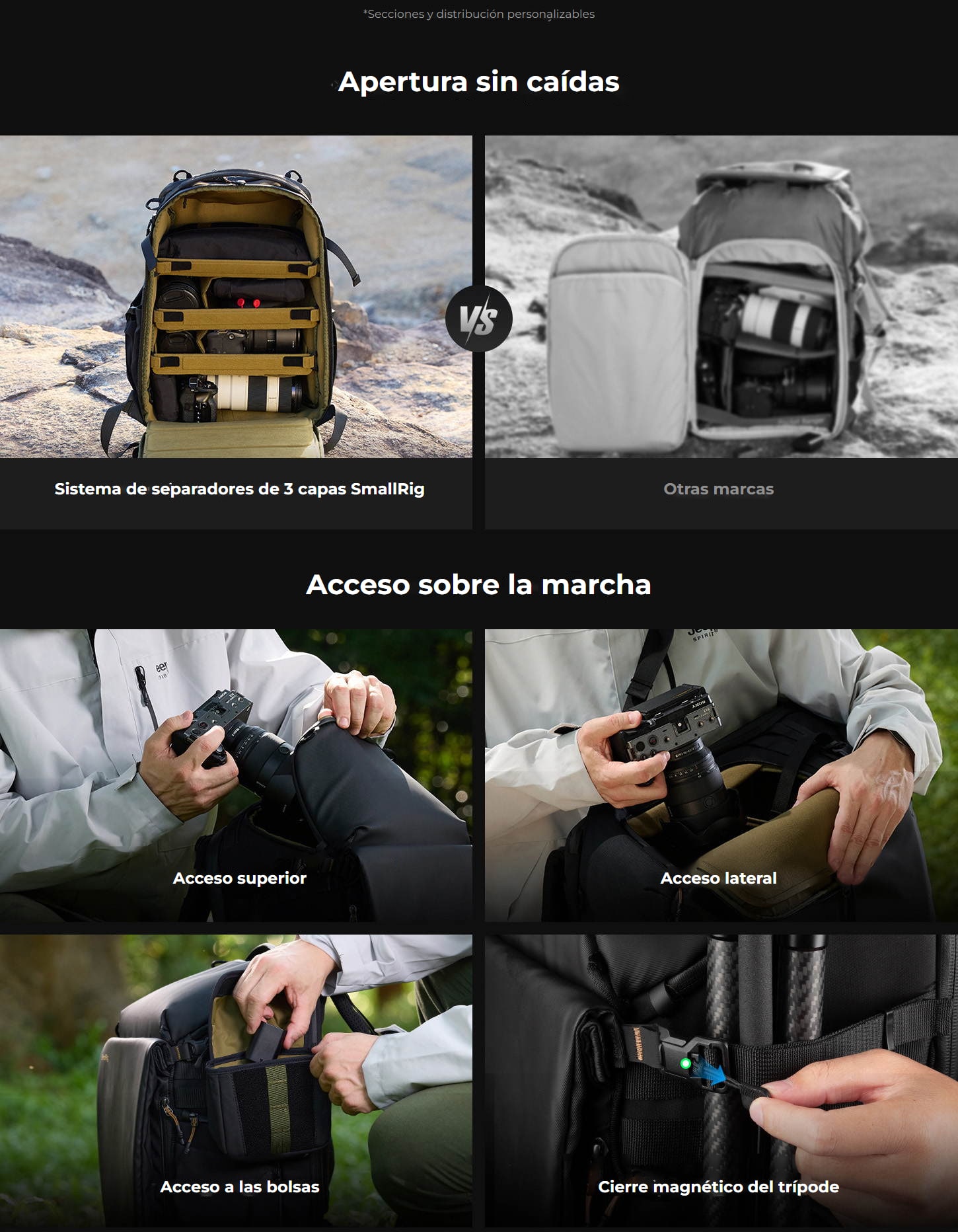 SmallRig 6521 mochila 25 l – infografía 6
