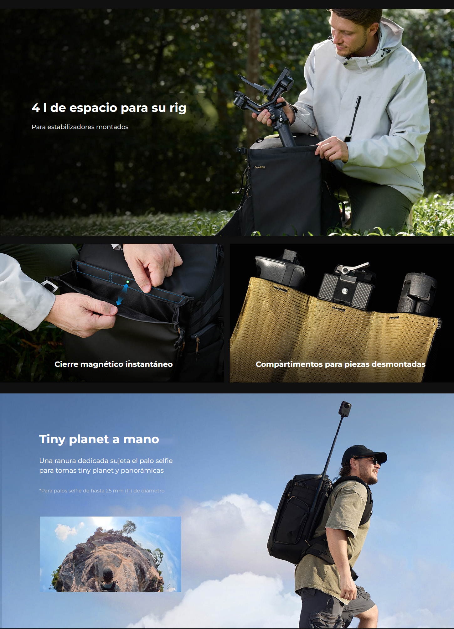 SmallRig 6521 mochila 25 l – infografía 7