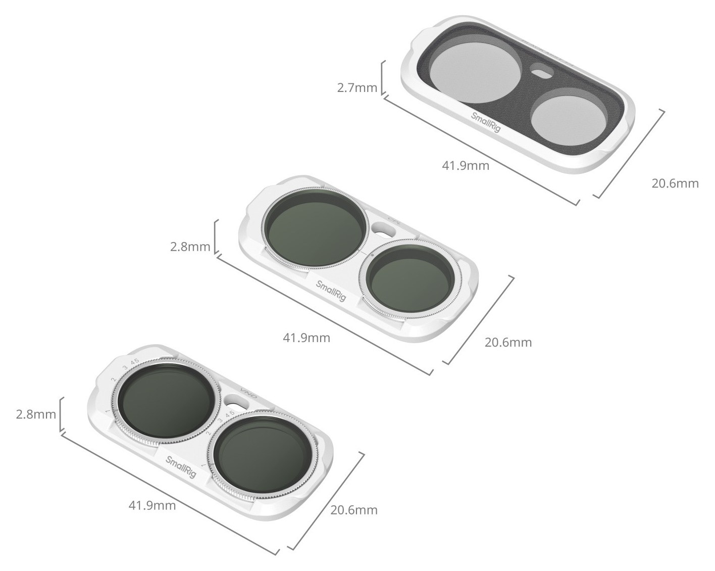 Tři magnetické filtry pro Insta360 Luna Ultra