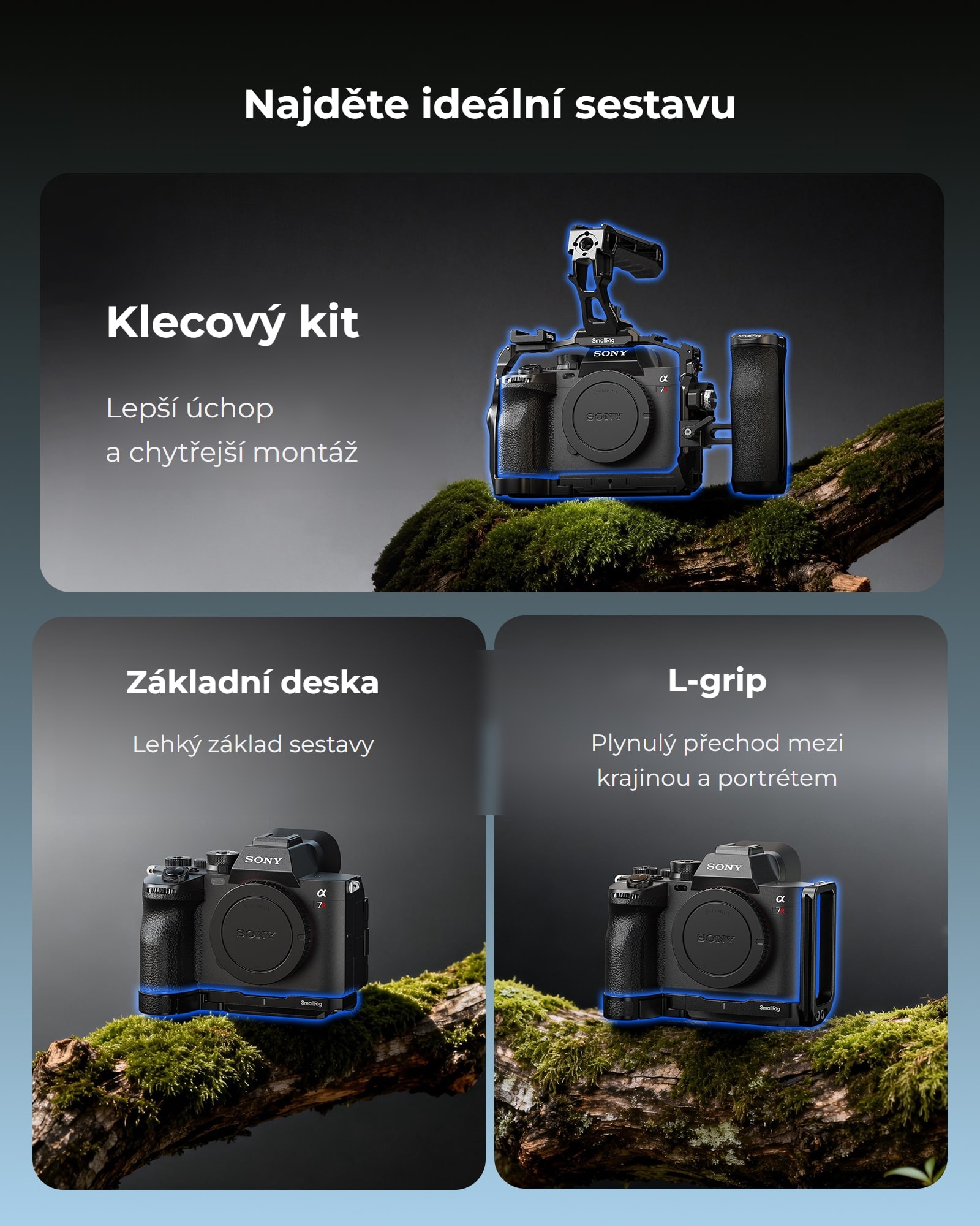SmallRig klec Sony A7R VI – česká infografika 2