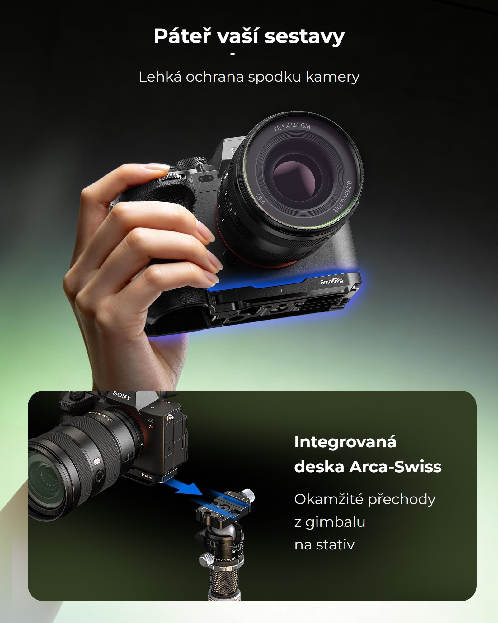 SmallRig klec Sony A7R VI – česká infografika 6