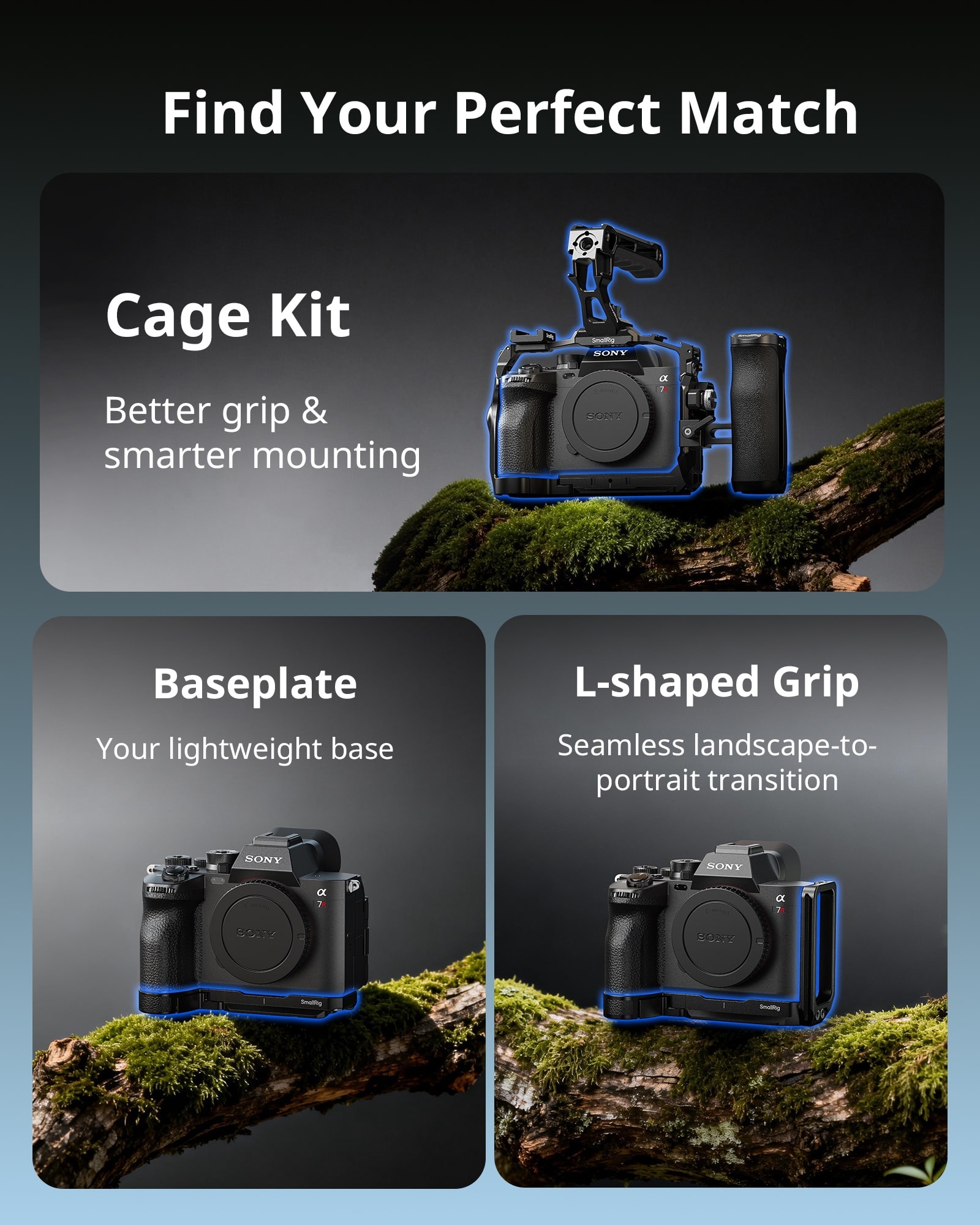 SmallRig Sony A7R VI cage infographic 2