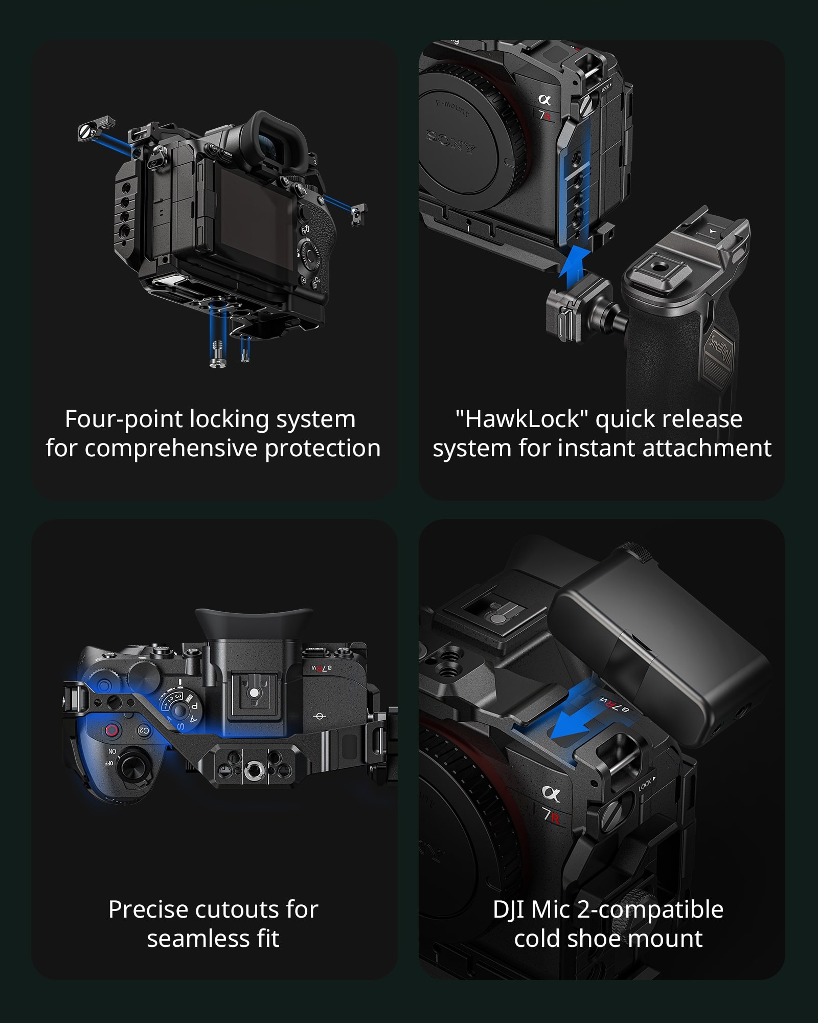 SmallRig Sony A7R VI cage infographic 4