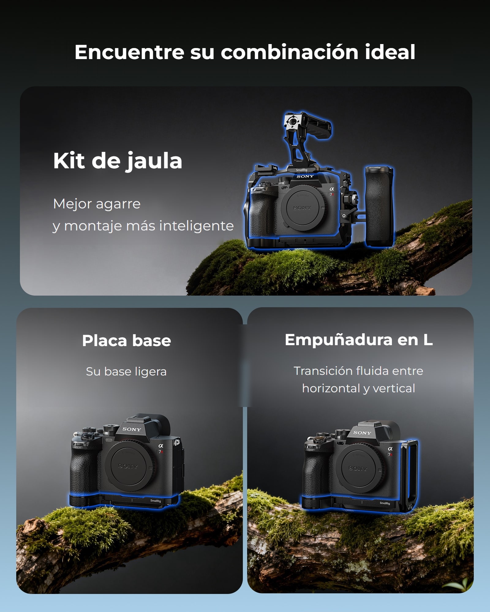 SmallRig jaula Sony A7R VI – infografía 2