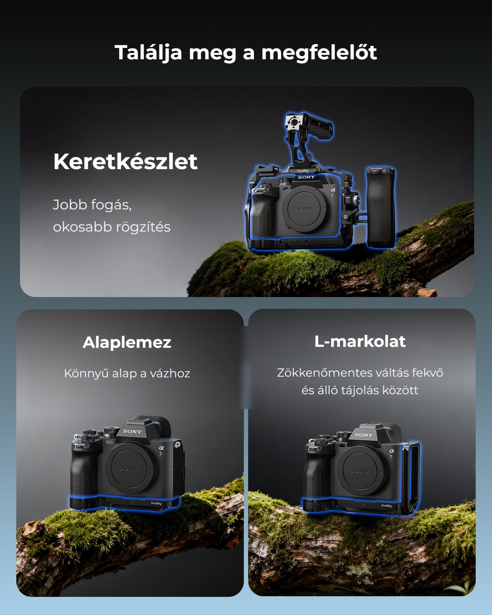 SmallRig váz Sony A7R VI – magyar infografika 2