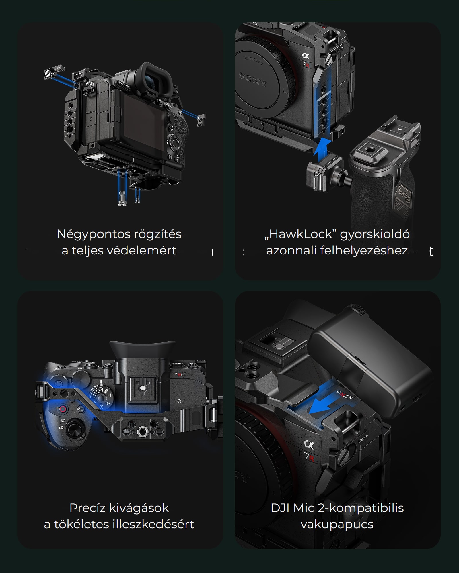 SmallRig váz Sony A7R VI – magyar infografika 4