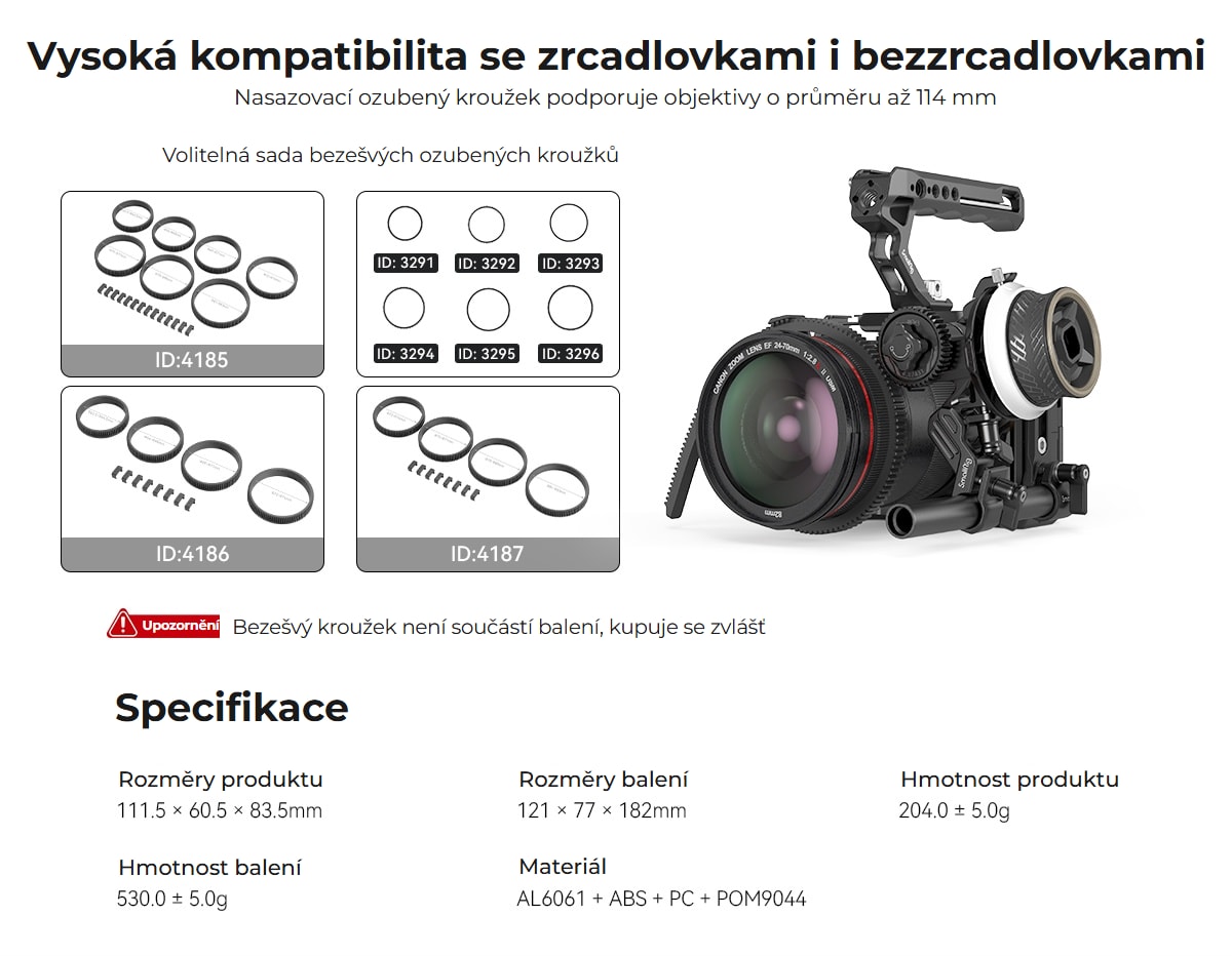 SmallRig mini Follow Focus F40 3010C
