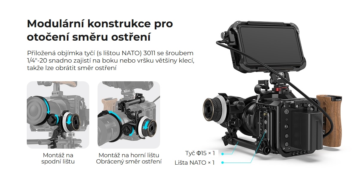 SmallRig mini Follow Focus F40 3010C