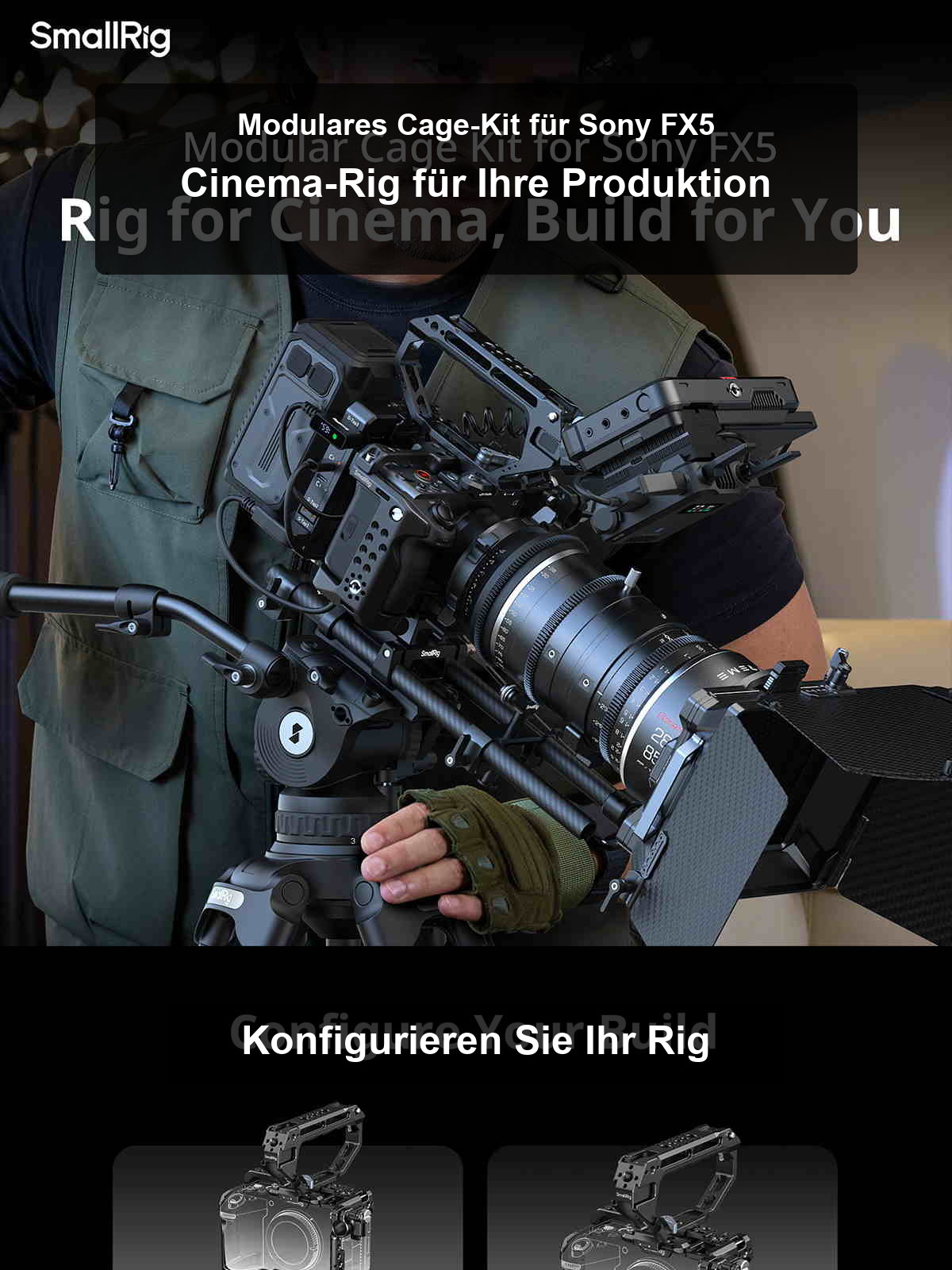 SmallRig Sony FX5 cage kit infographic 01