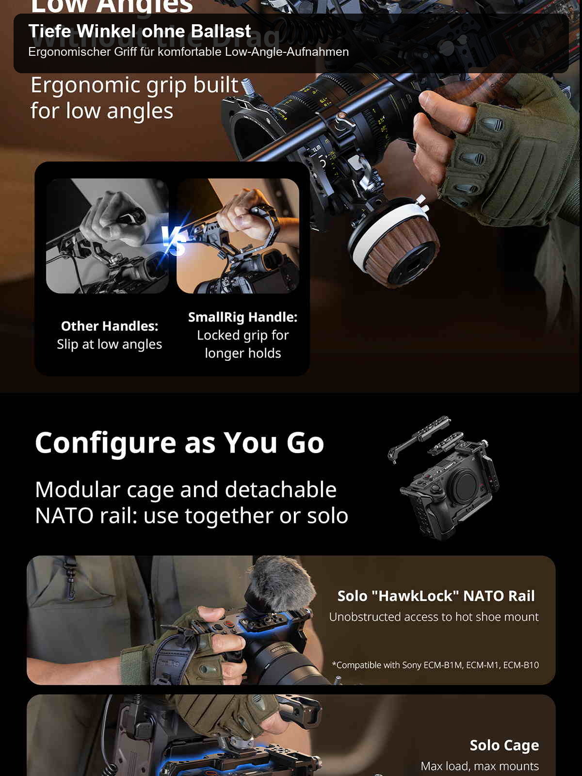 SmallRig Sony FX5 cage kit infographic 05