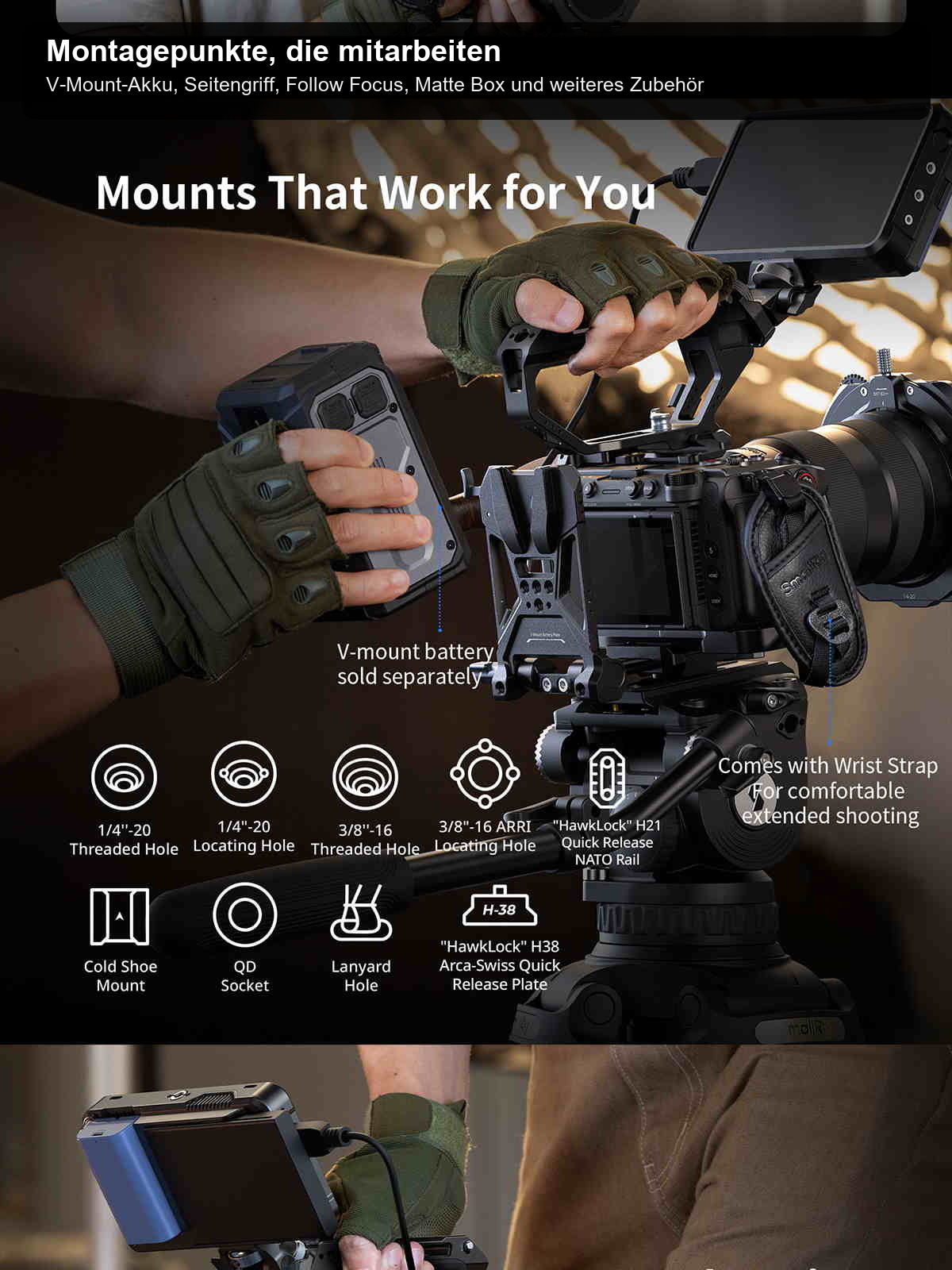 SmallRig Sony FX5 cage kit infographic 10