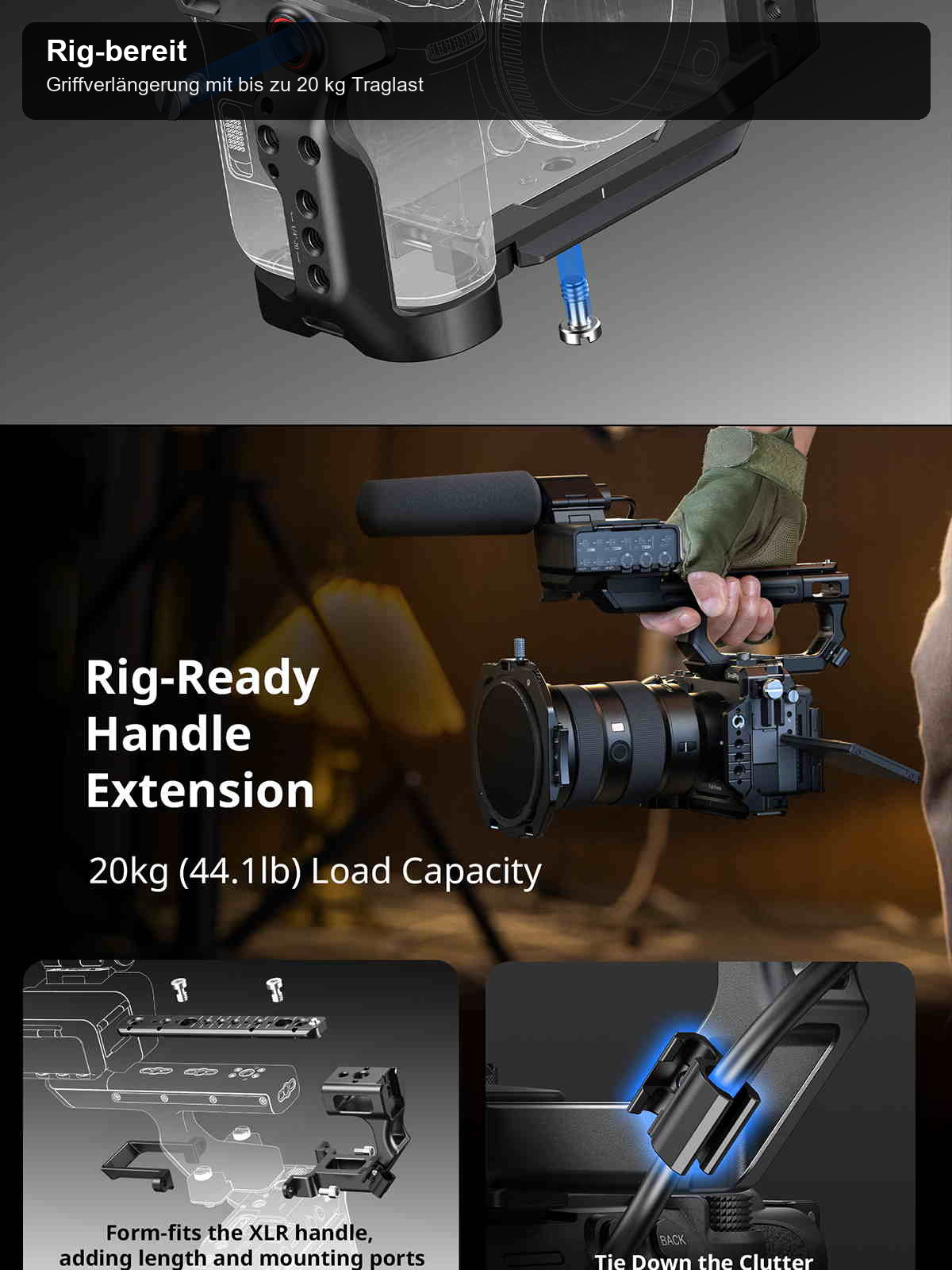 SmallRig Sony FX5 cage kit infographic 12