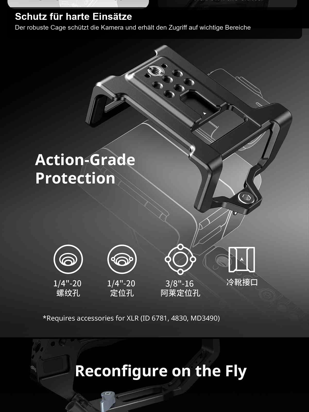 SmallRig Sony FX5 cage kit infographic 13