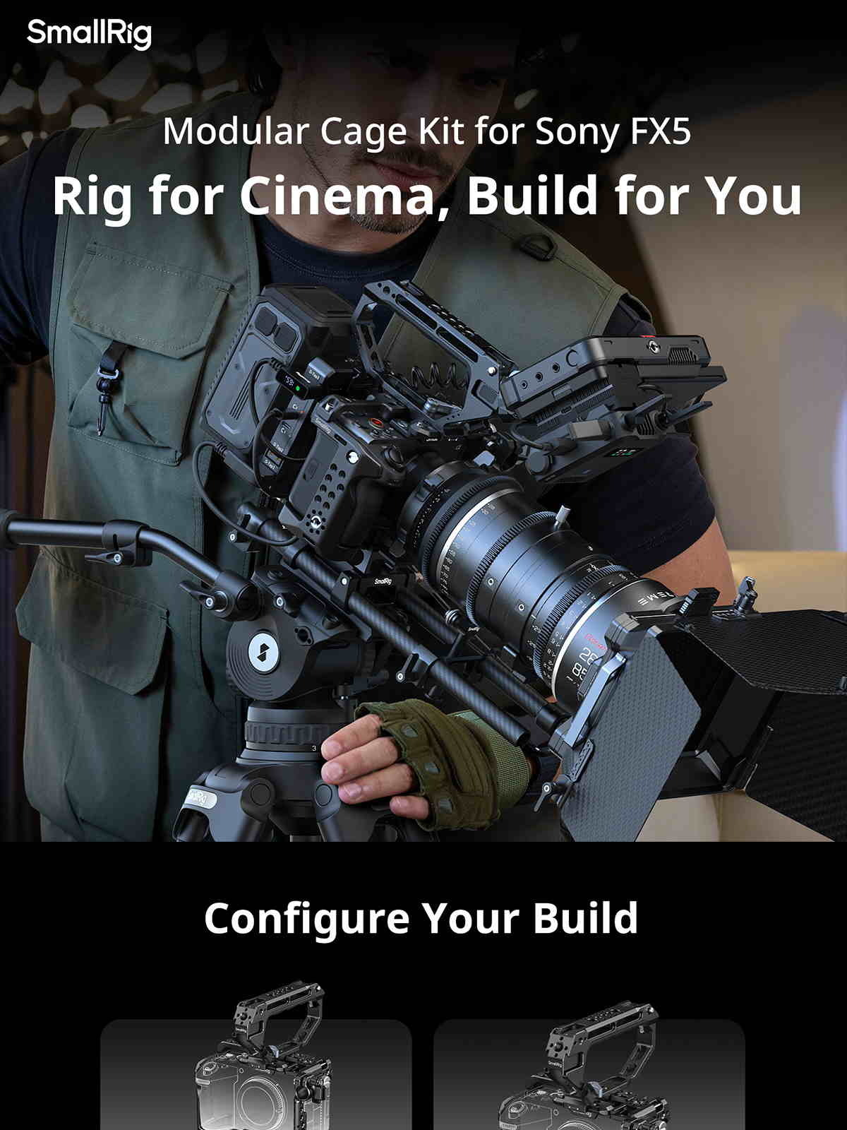 SmallRig Sony FX5 cage kit infographic 01