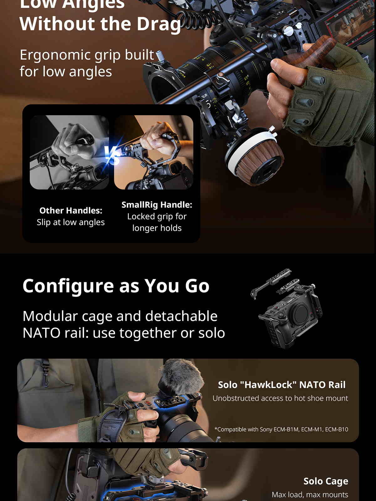 SmallRig Sony FX5 cage kit infographic 05