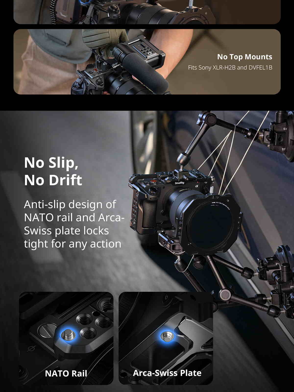 SmallRig Sony FX5 cage kit infographic 06