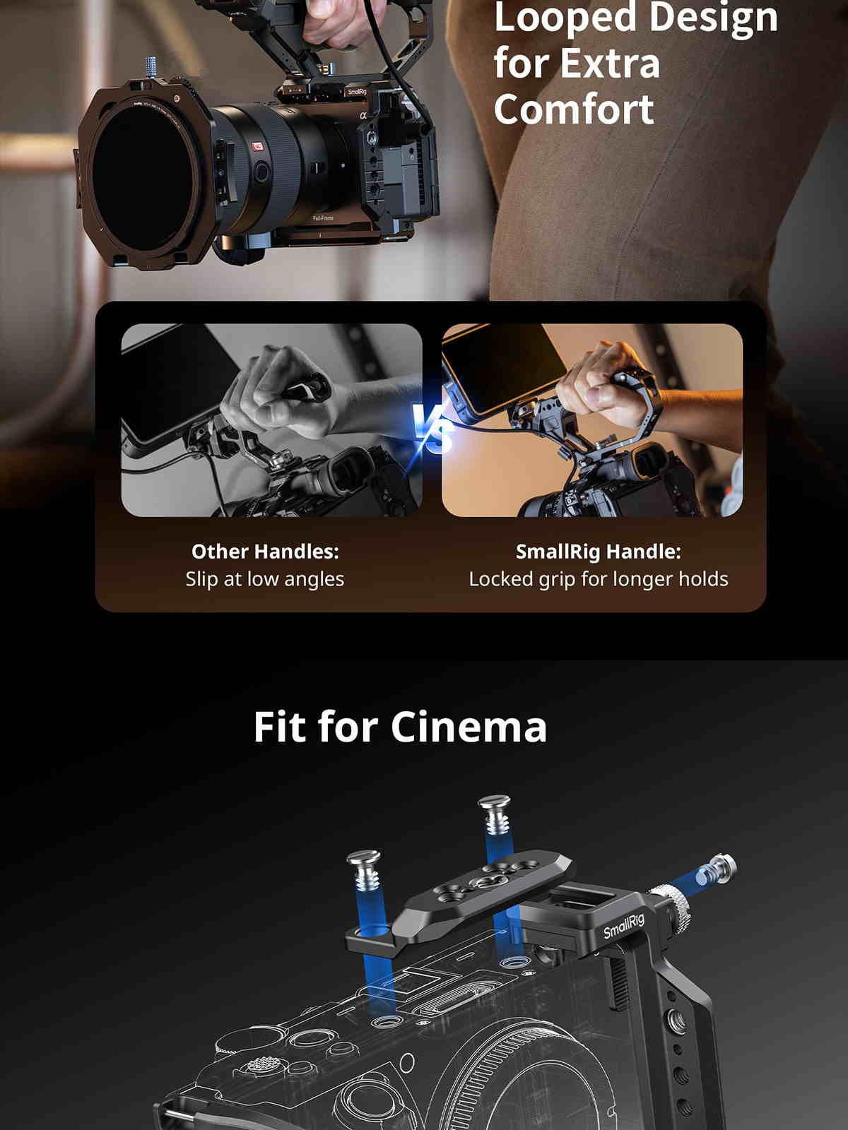 SmallRig Sony FX5 cage kit infographic 11