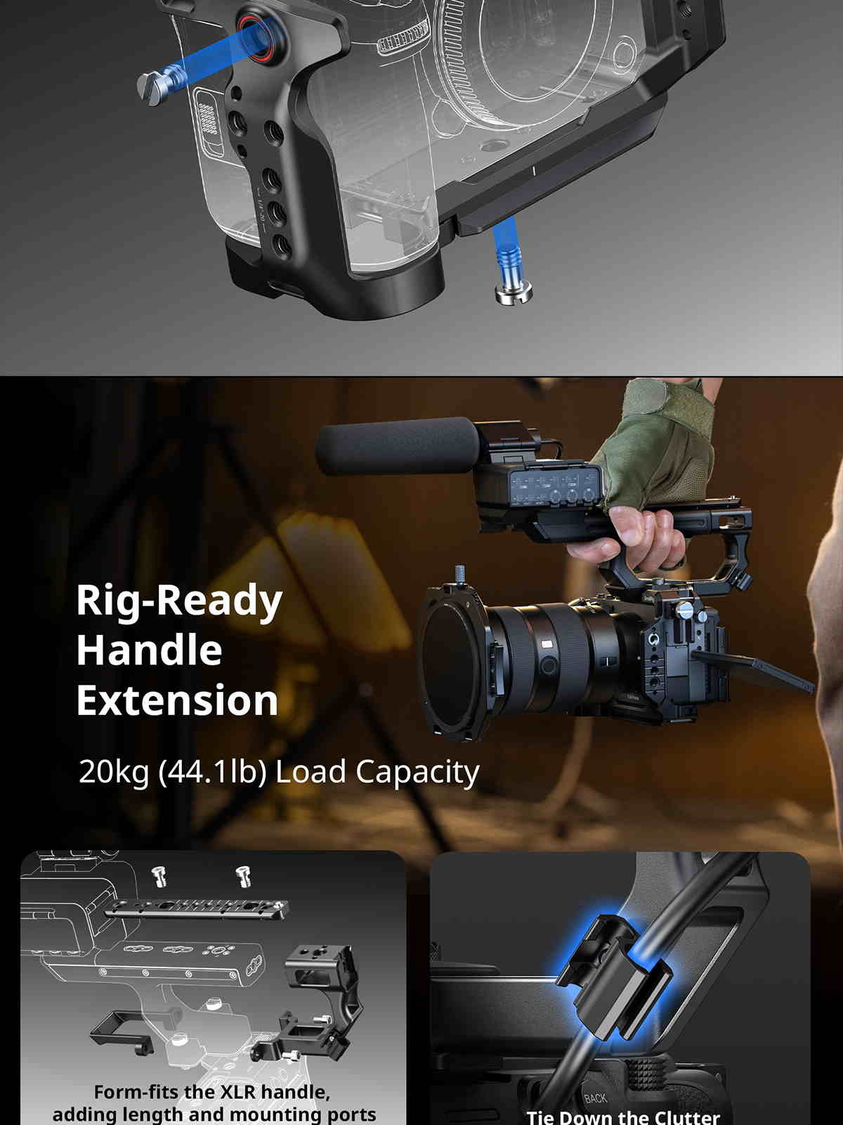 SmallRig Sony FX5 cage kit infographic 12