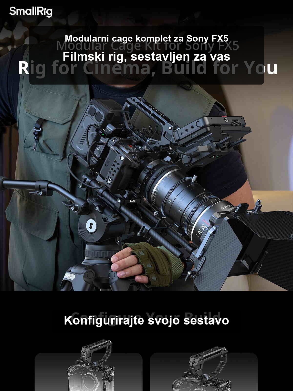 SmallRig Sony FX5 cage kit infographic 01