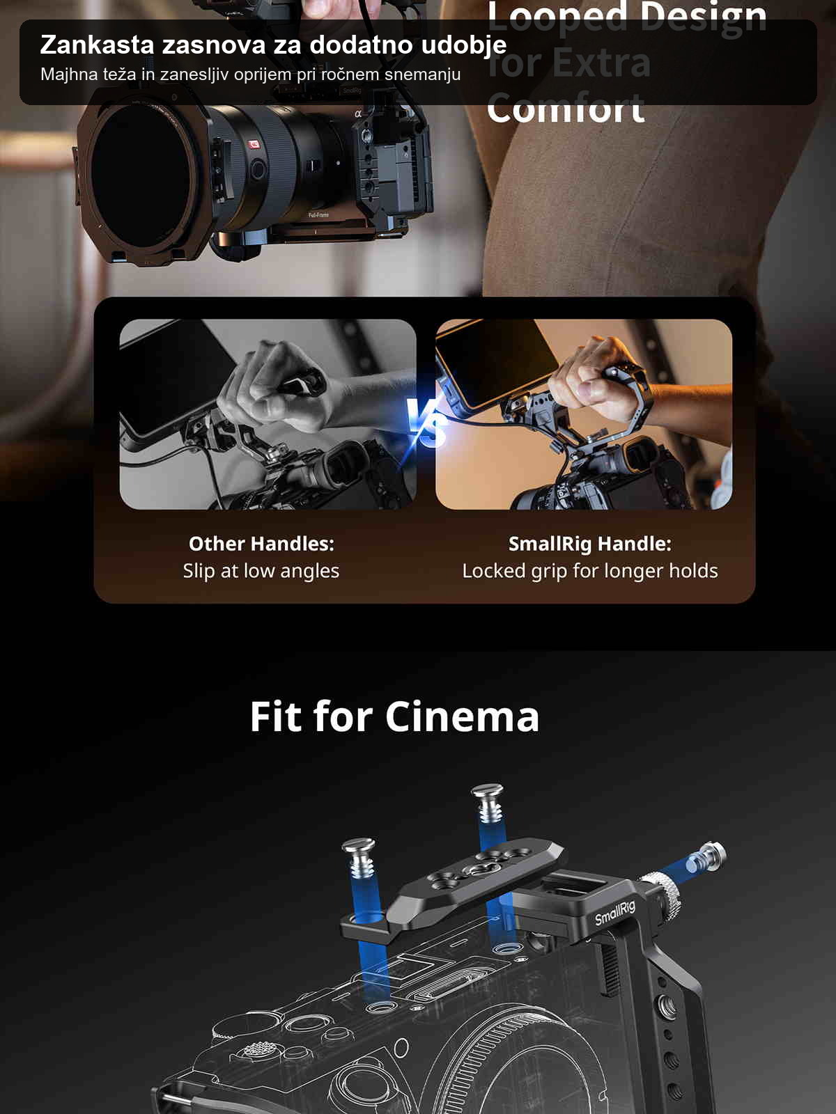 SmallRig Sony FX5 cage kit infographic 11