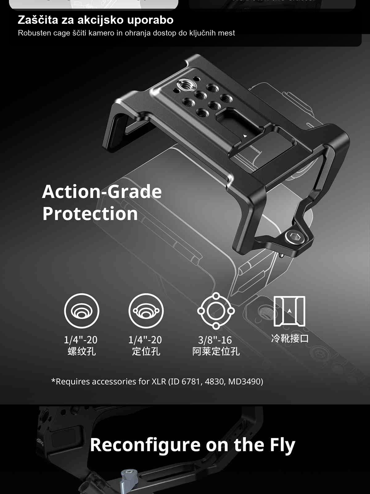 SmallRig Sony FX5 cage kit infographic 13