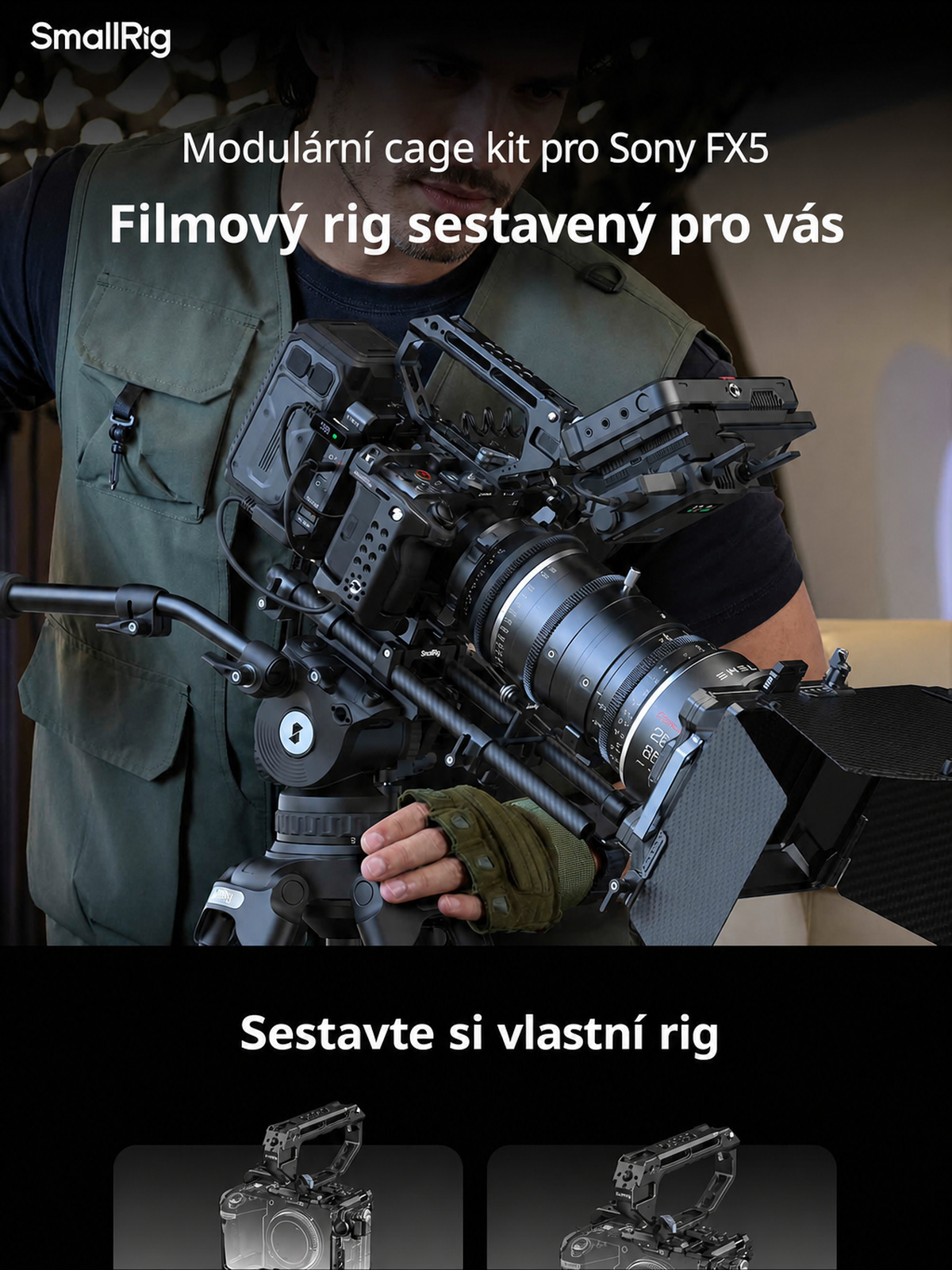 SmallRig Sony FX5 cage kit – česká infografika 01