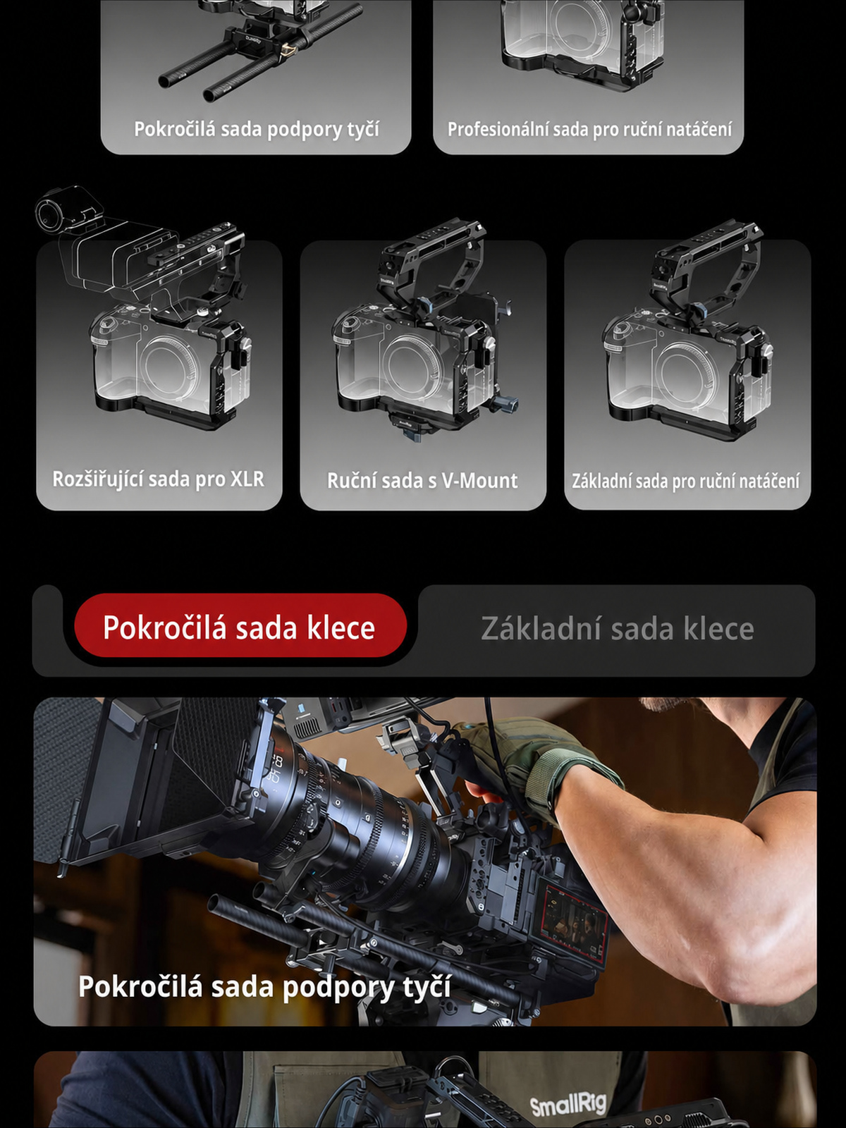 SmallRig Sony FX5 cage kit – česká infografika 02