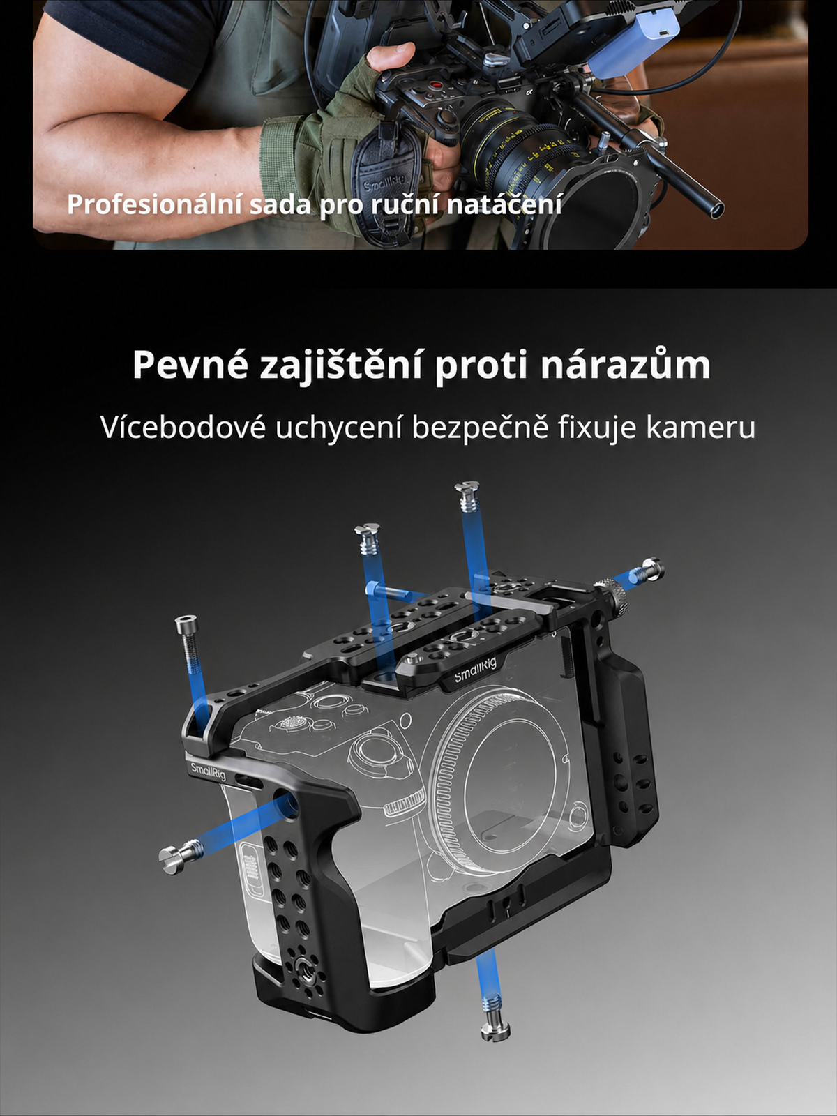 SmallRig Sony FX5 cage kit – česká infografika 03