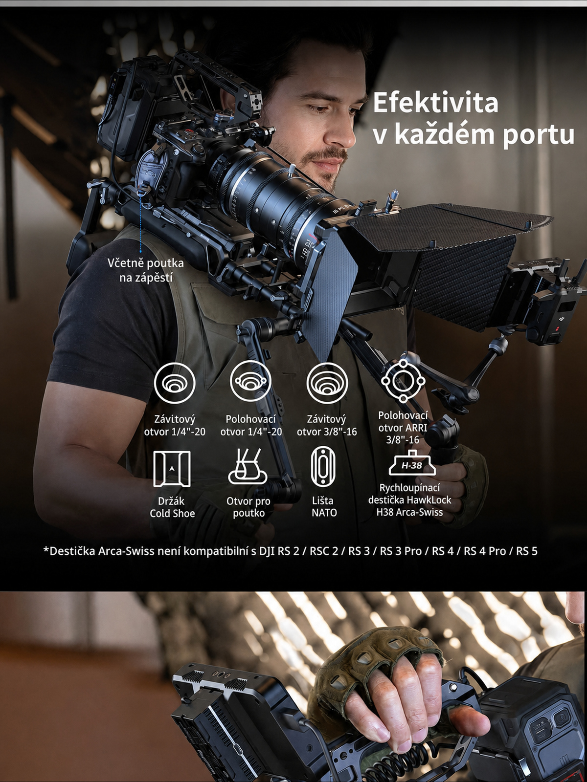 SmallRig Sony FX5 cage kit – česká infografika 04