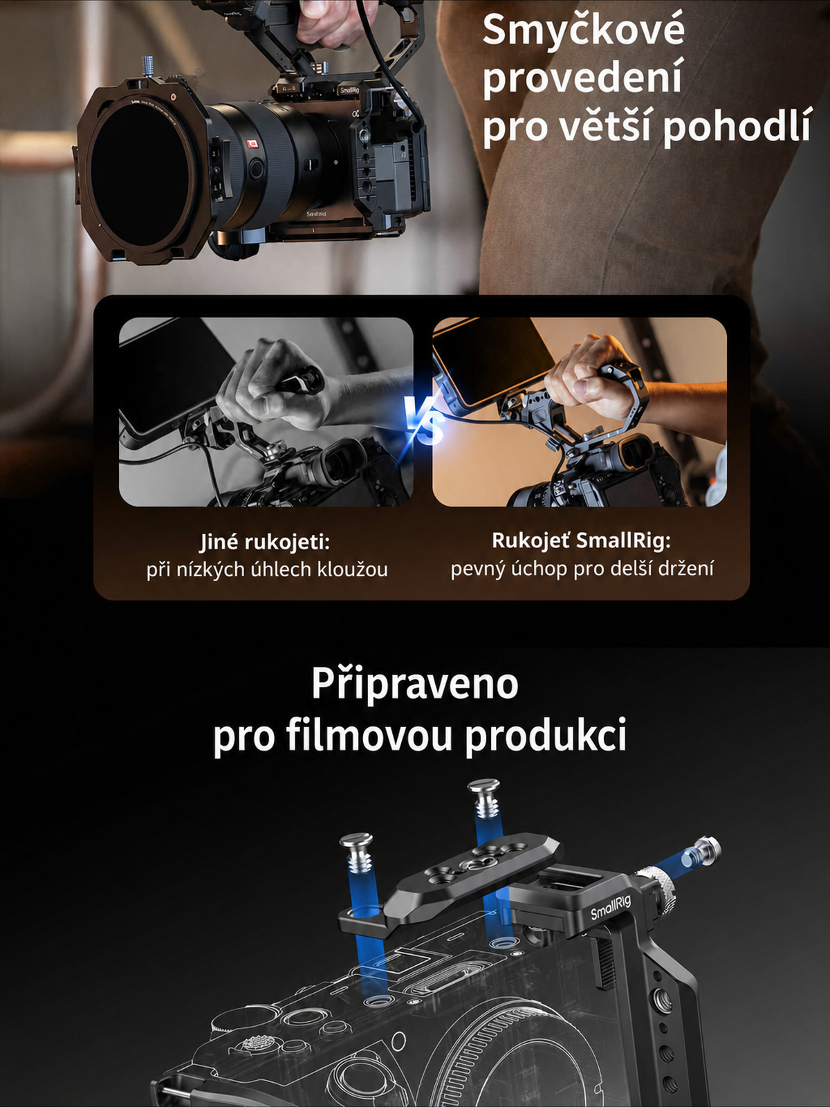 SmallRig Sony FX5 cage kit – česká infografika 11