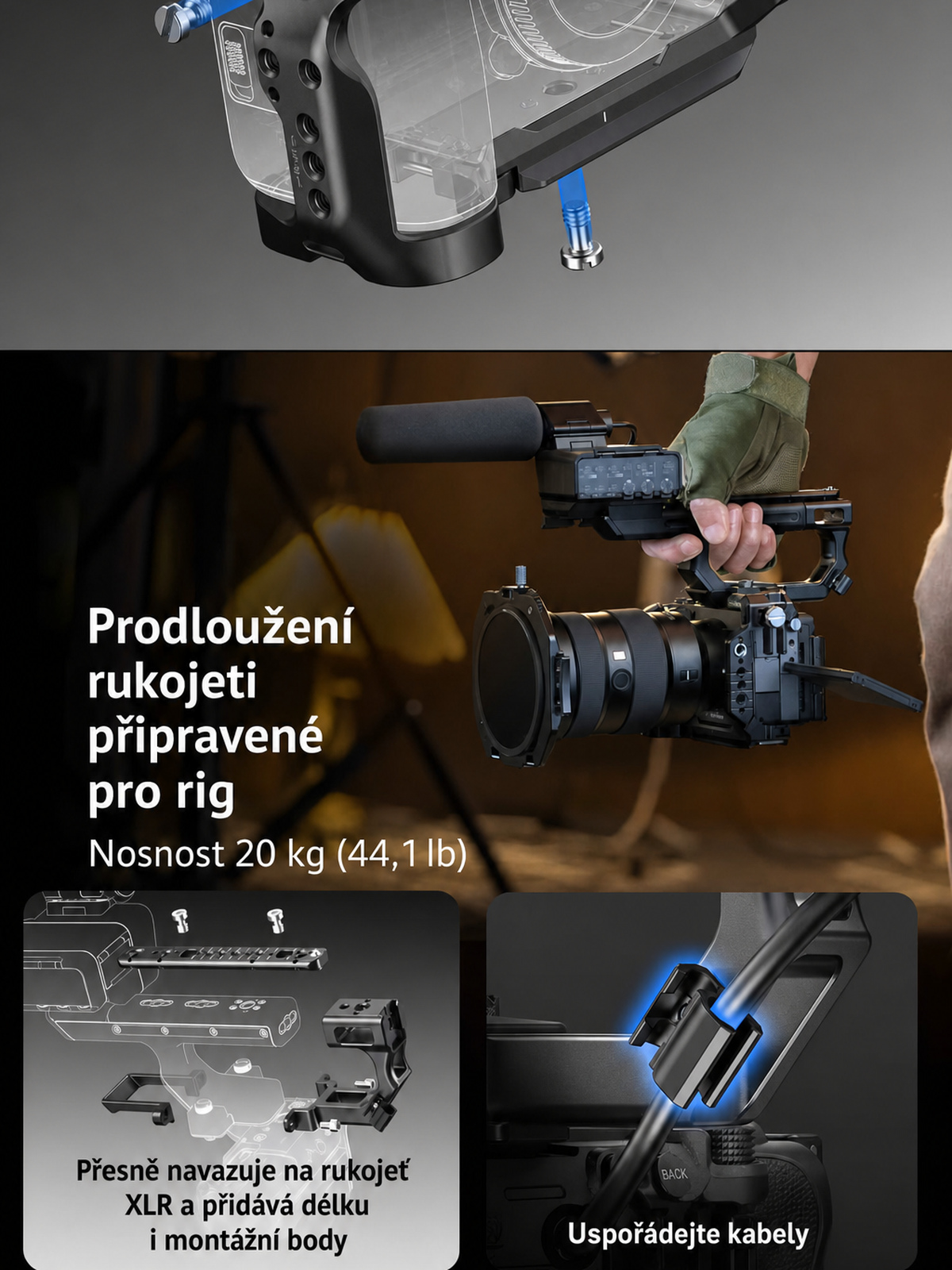 SmallRig Sony FX5 cage kit – česká infografika 12