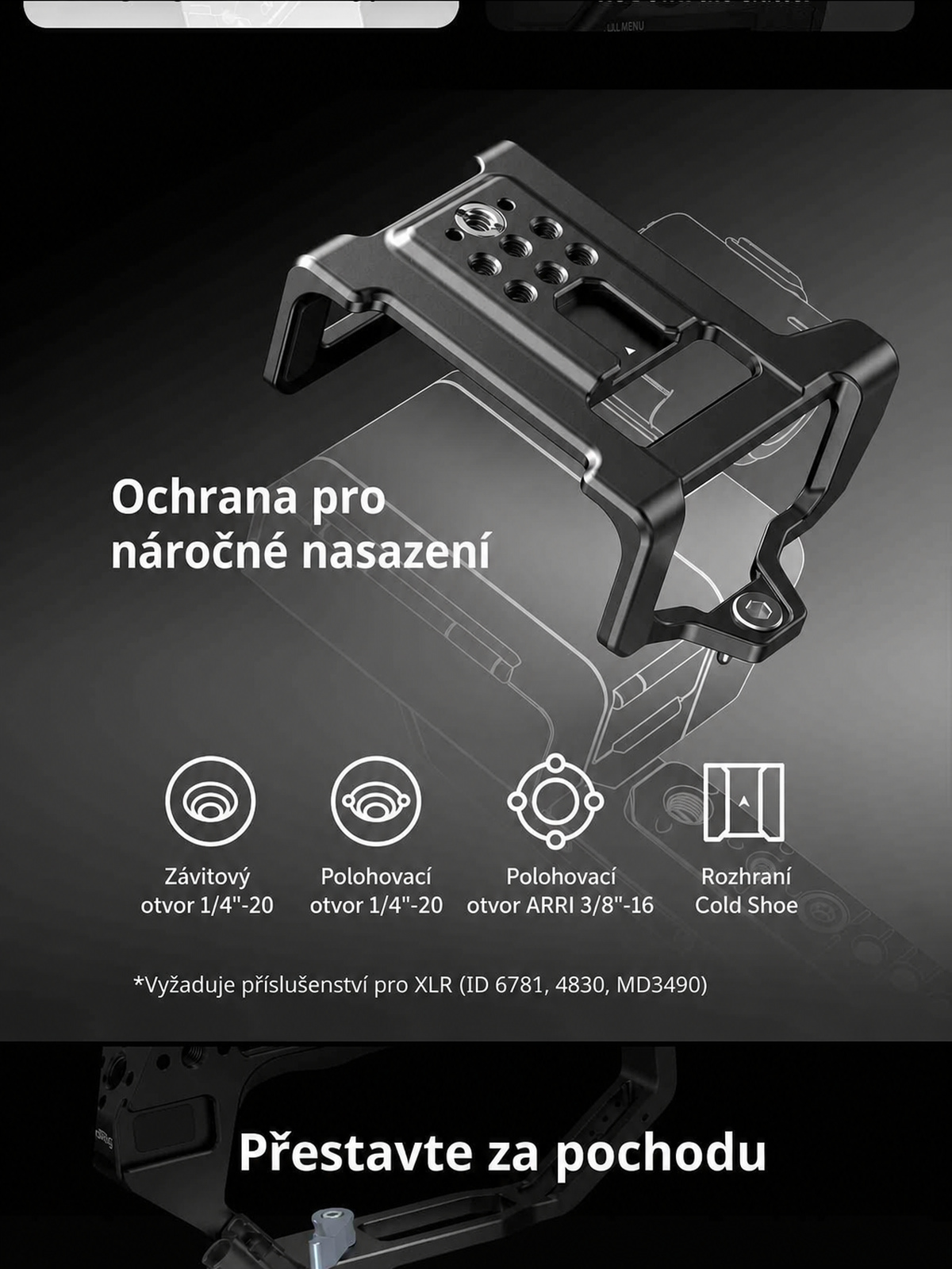 SmallRig Sony FX5 cage kit – česká infografika 13
