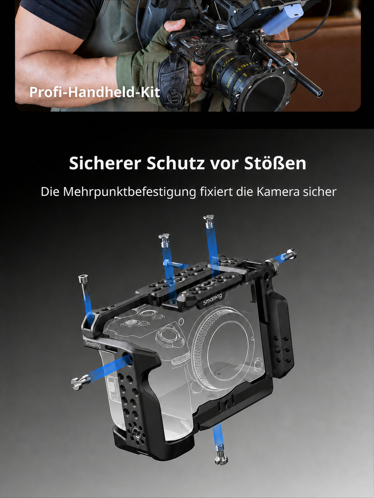 SmallRig Sony FX5 Cage-Kit – deutsche Infografik 03