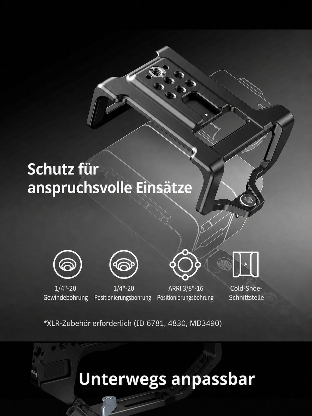 SmallRig Sony FX5 Cage-Kit – deutsche Infografik 13