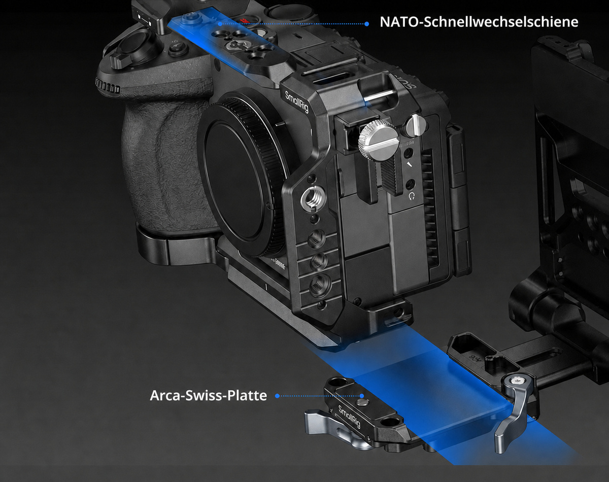 SmallRig Sony FX5 Cage-Kit – deutsche Infografik 14
